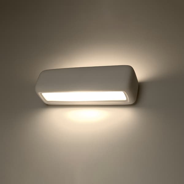 Vägglampa keramisk SUBANI White