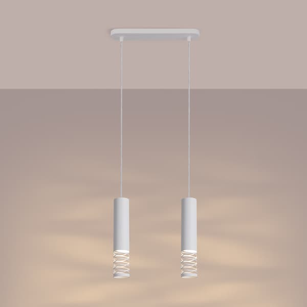 Pendellampa LAMI 2 vit White