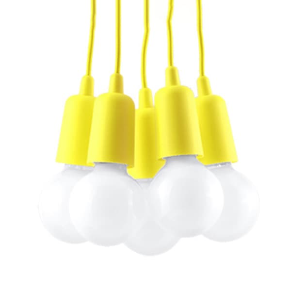 Pendel lampa DIEGO 5 gul Gul