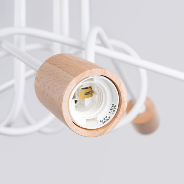 Ljuskrona EMBER 5 vit White