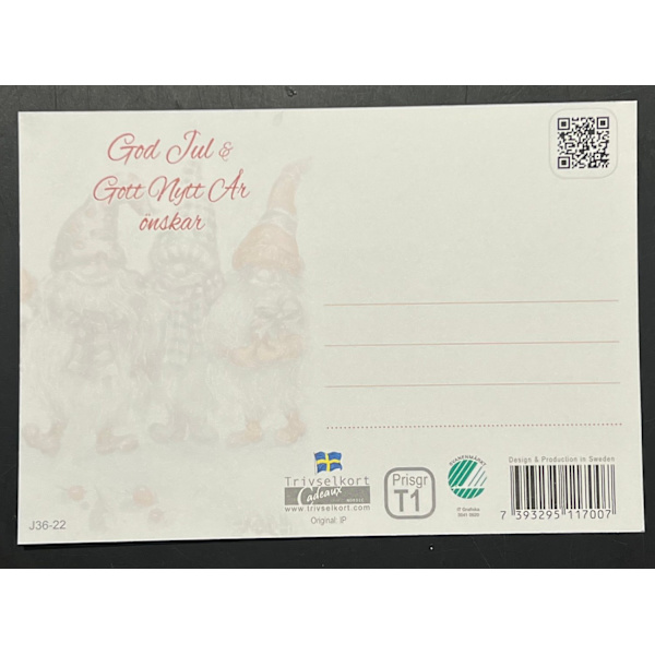 10-pack Vykort julkort  julvykort God Jul & Gott Nytt År Multicolor