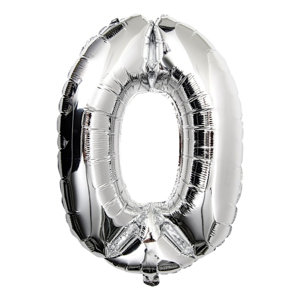 Ballong Siffror 75cm silver siffra  7 Silver one size