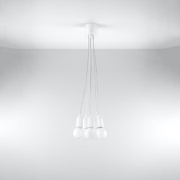 Pendel lampa DIEGO 5 vit White
