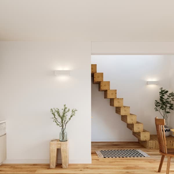 Vägglampa keramisk VEGA White