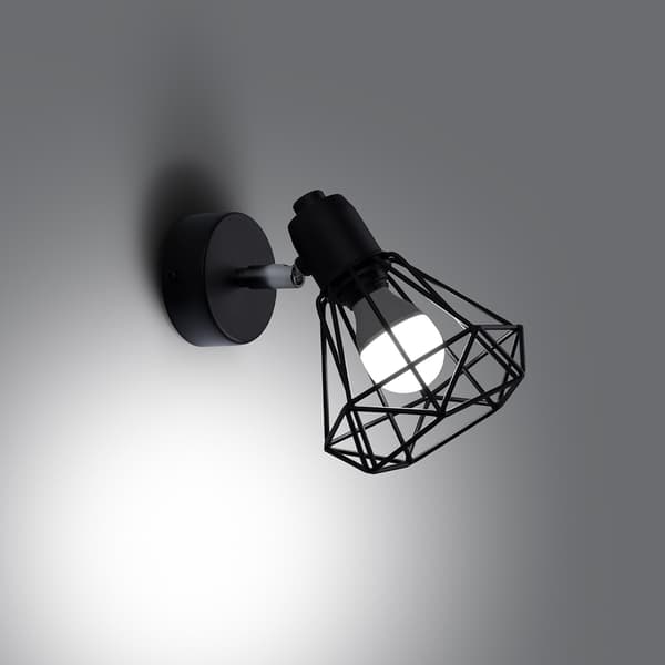 Vägglampa ARTEMIS 1 svart Black