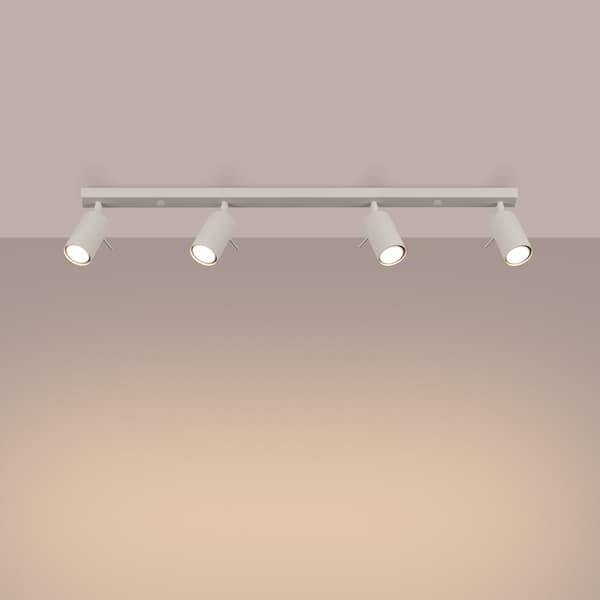 Taklampa RING 4L beige Beige