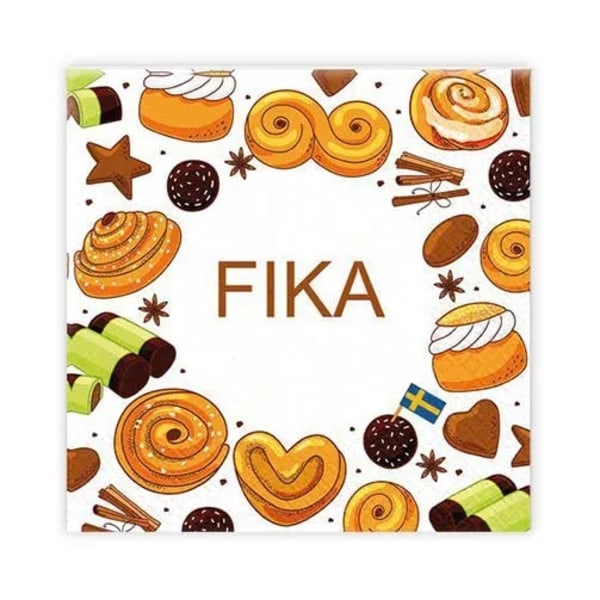 Kahvilautasliinat Fika 25x25cm Multicolor