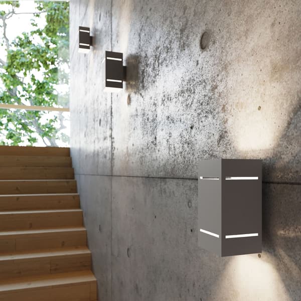 Vägglampa BLOCCO grå Grey