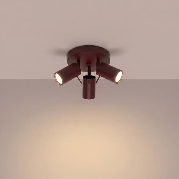 Taklampa RING 3P vinröd burgundy