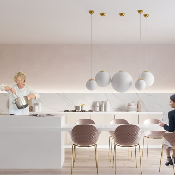 Pendel lampa UGO 30 gyllene White