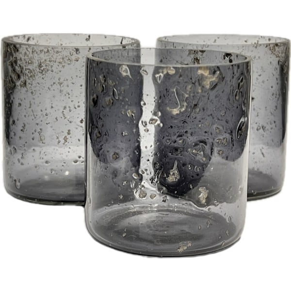 Ljuskopp Glas Transparent Orange Brun Grå Grey