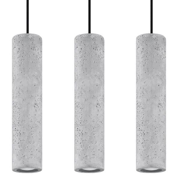 Pendel lampa LUVO 3L grå