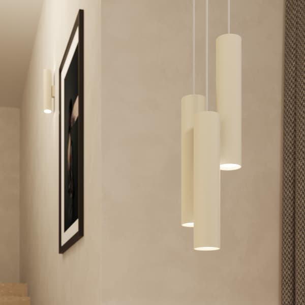 Taklampa LAGOS 2 beige Beige