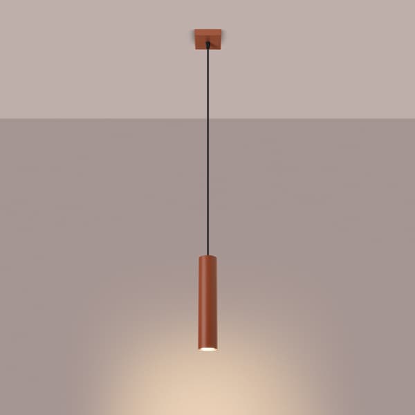 Taklampa LAGOS 1 röd ockra Red