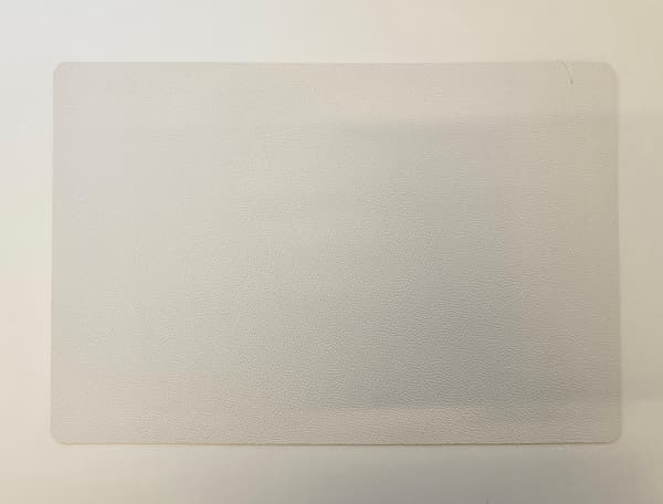 Underlägg Läderlook Vitt/Svart 4-pack Vit