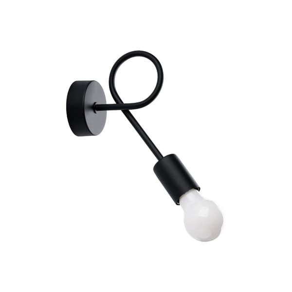 Vägglampa LEVAR svart Svart