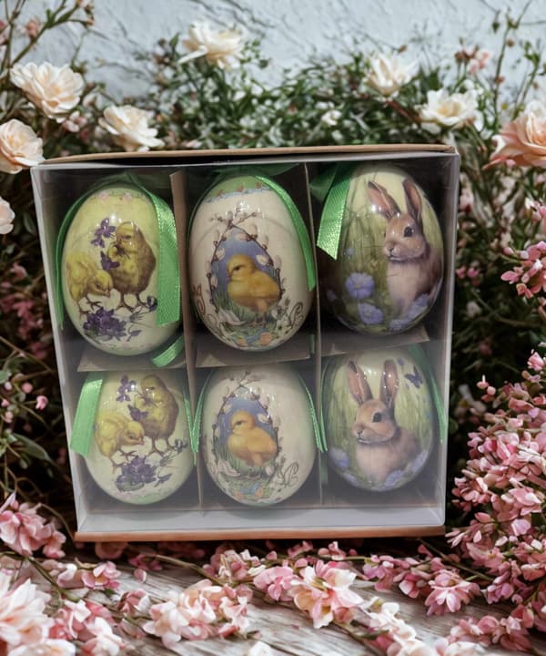 Påskägg 6-pack 6 cm multifärg