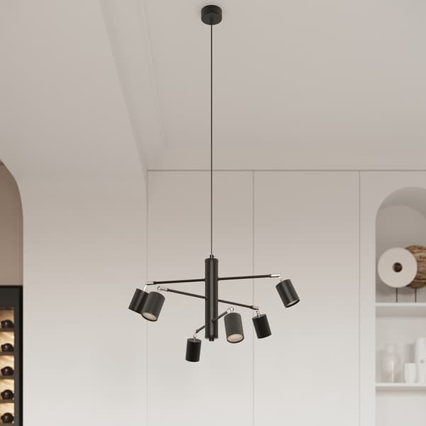 Taklampa LEMMI 6L svart Black