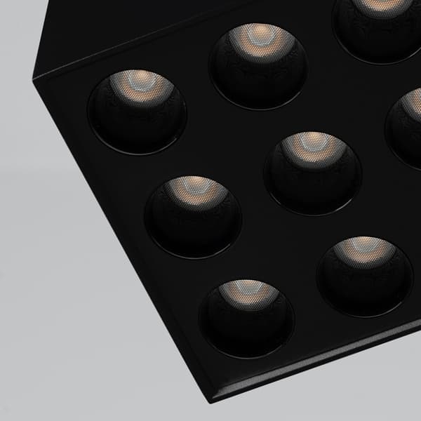 Taklampa OZZY svart LED Black