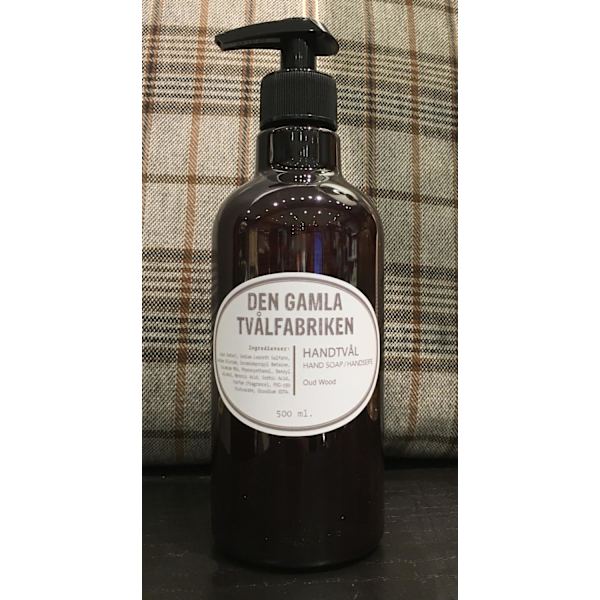 Oud Wood -saippua pumpulla 500 ml Brown