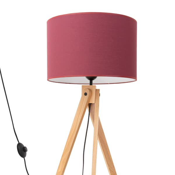 Golvlampa NATT vinröd multifärg