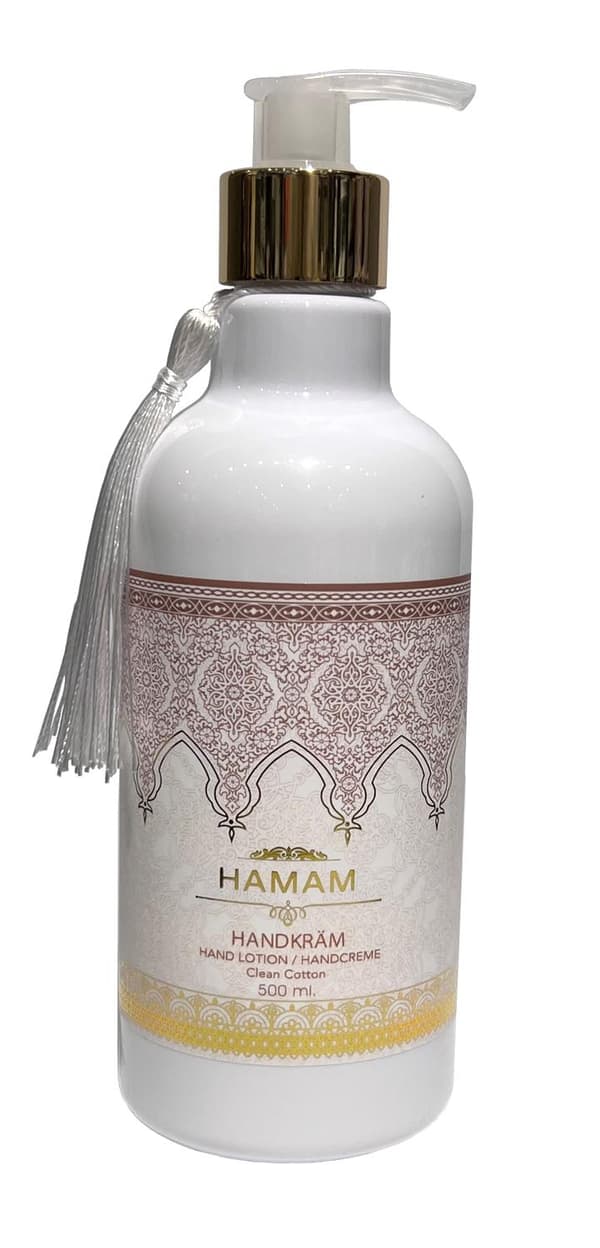 Käsivoide pumpulla Clean Cotton 500ml White