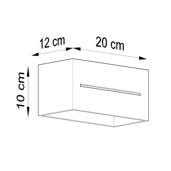Vägglampa LOBO MAXI grå Grey