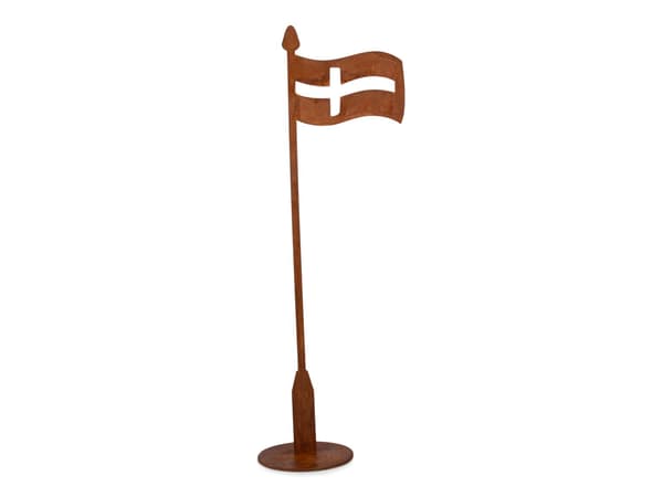 Bordsflagga Flagga Rost Metall 40 cm Brown