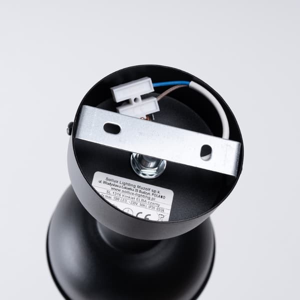 Vägglampa ELBA svart Black