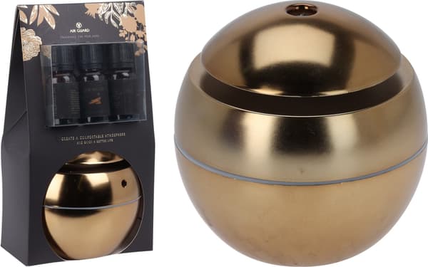 Aromadiffuser Aroma Guld Luftfuktare Doftoljor Gold