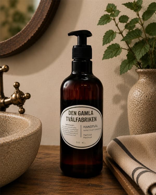 Tvål med pump Patchouli 500 ml Brun