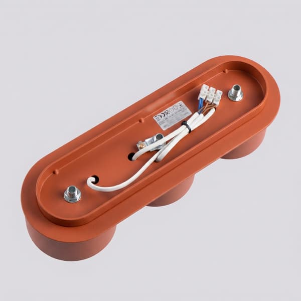 Taklampa MODO 3 röd ockra Gx53 Red