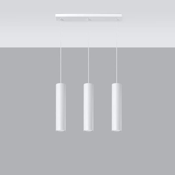 Pendel lampa LAGOS 3L vit White