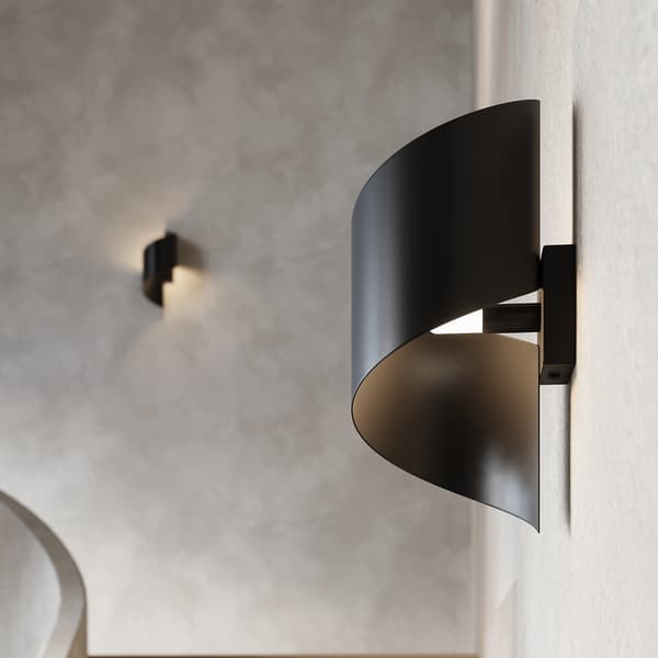 Vägglampa TALASSA svart Black