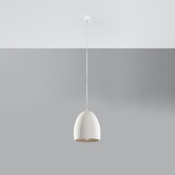 Keramik hängande lampa FLAWIUSZ White