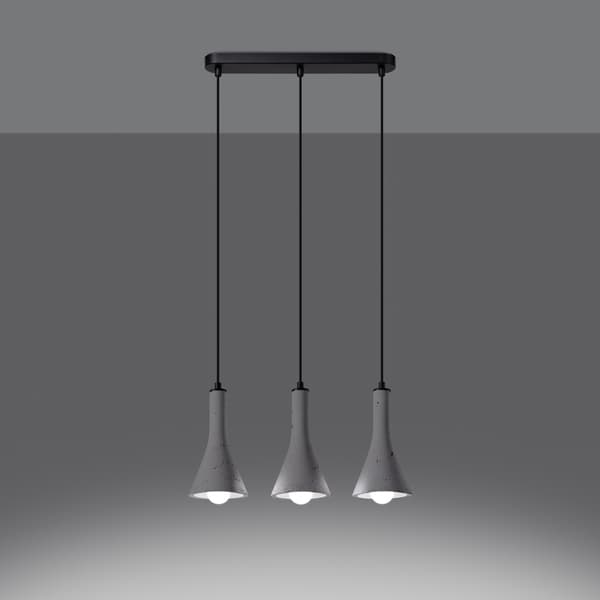 Hänglampa REA 3L betong Grey