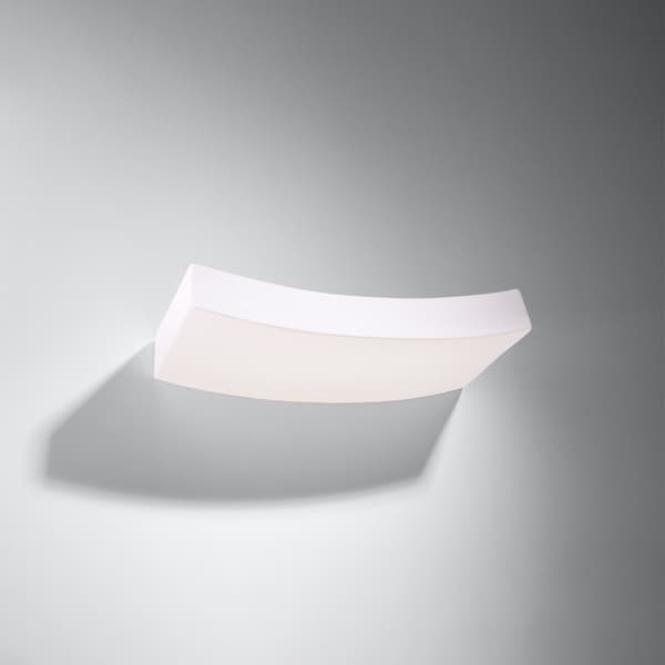Vägglampa keramik HATTOR White