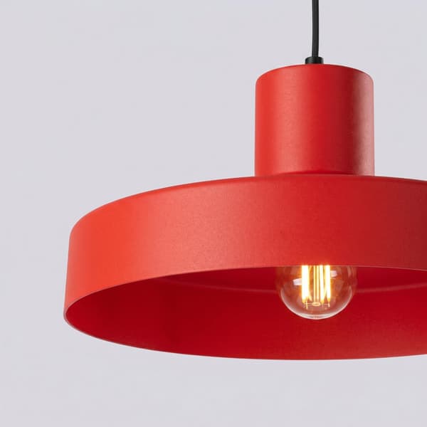 Pendellampa BILO röd Red