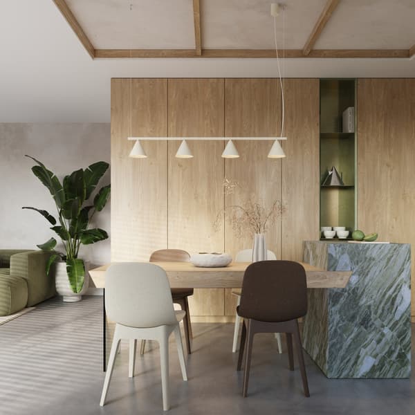 Ljuskrona NOX 4L beige Beige