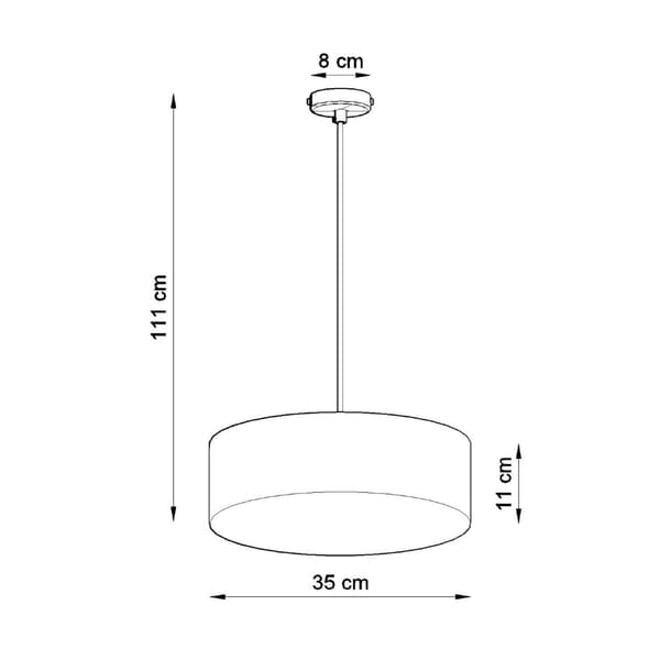 Pendel lampa ARENA 35 vit White