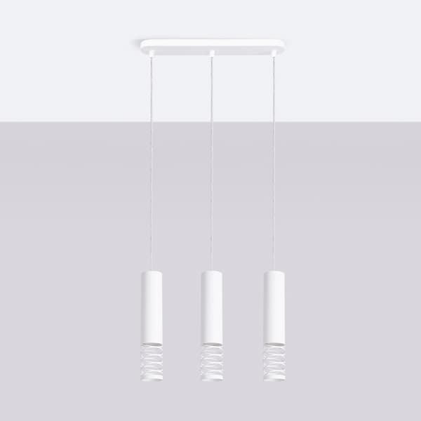Pendellampa LAMI 3L vit White