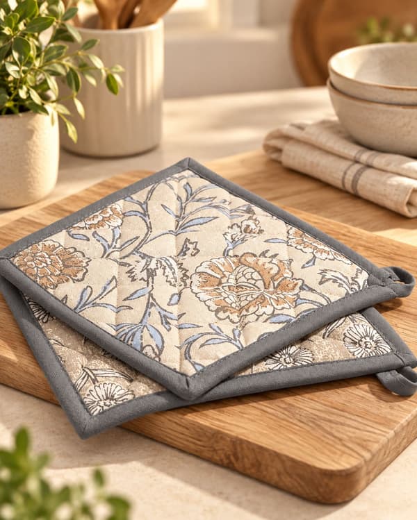 Grytlapp Beige Textil 20x20 cm Beige