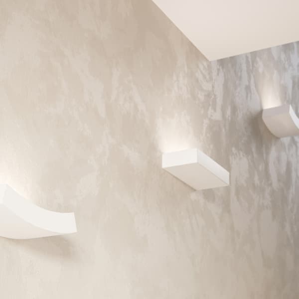Vägglampa keramik HATTOR White