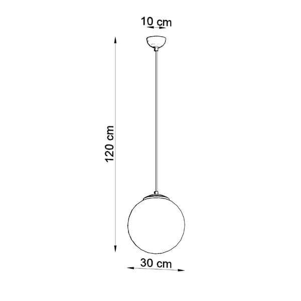 Pendel lampa UGO 30 gyllene White