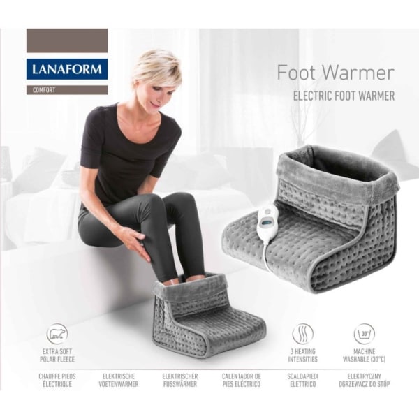 Elektrisk Fotvärmare FOOT WARMER Lanaform grå