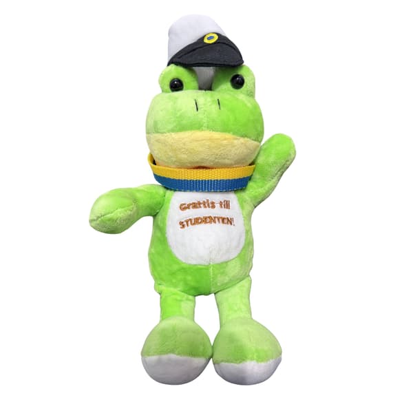 Student Groda Grön med band 14 cm Green one size