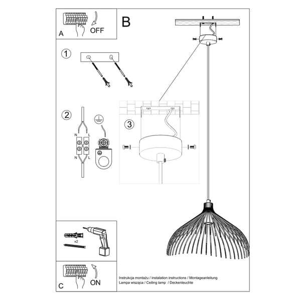Pendel lampa UMB vit White