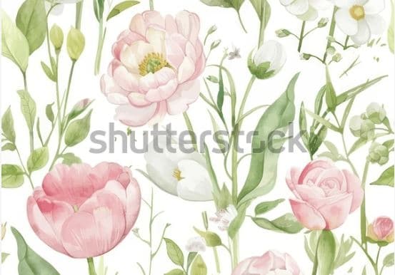 Underlägg Kork Blommor 43x30 cm 4-pack multifärg