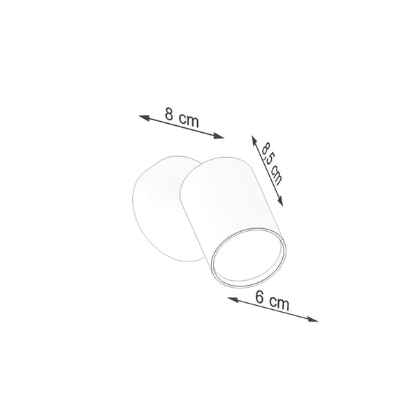 Vägglampa LEMMI 1 vit White