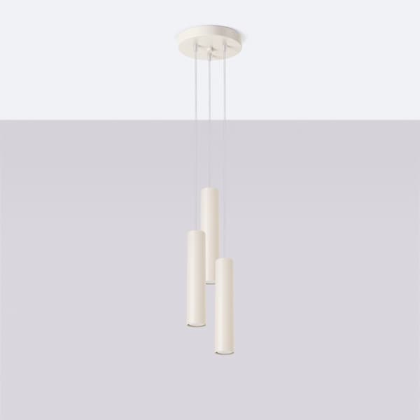 Taklampa LAGOS 3P beige Beige